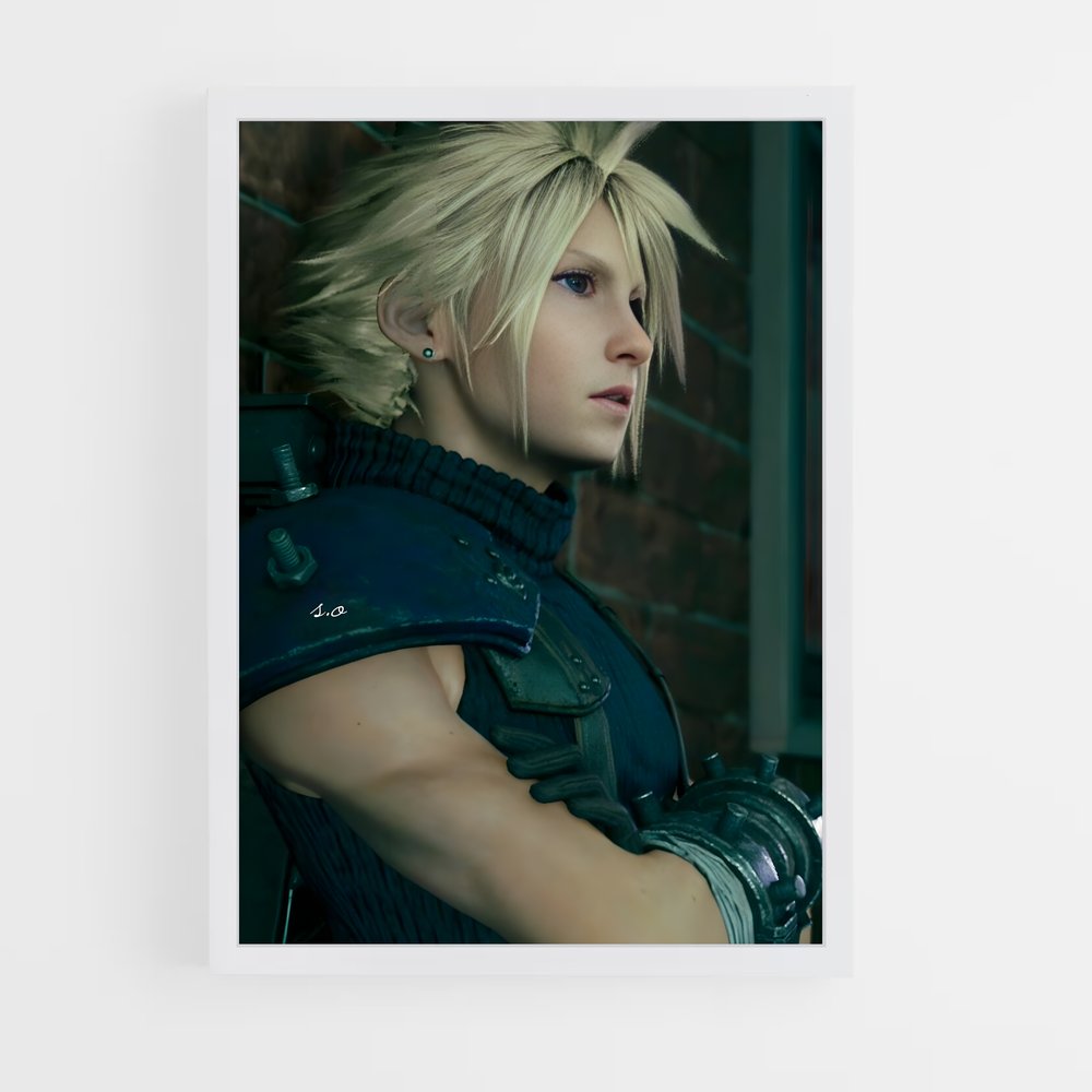 Poster L'Épée de Cloud – affiche Final Fantasy (vue 3)